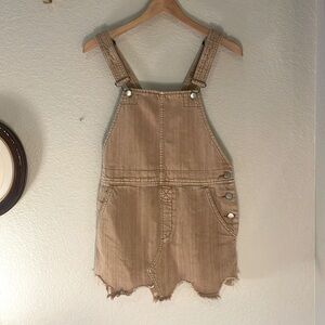 Free people overall mini jumper *tan/size2*